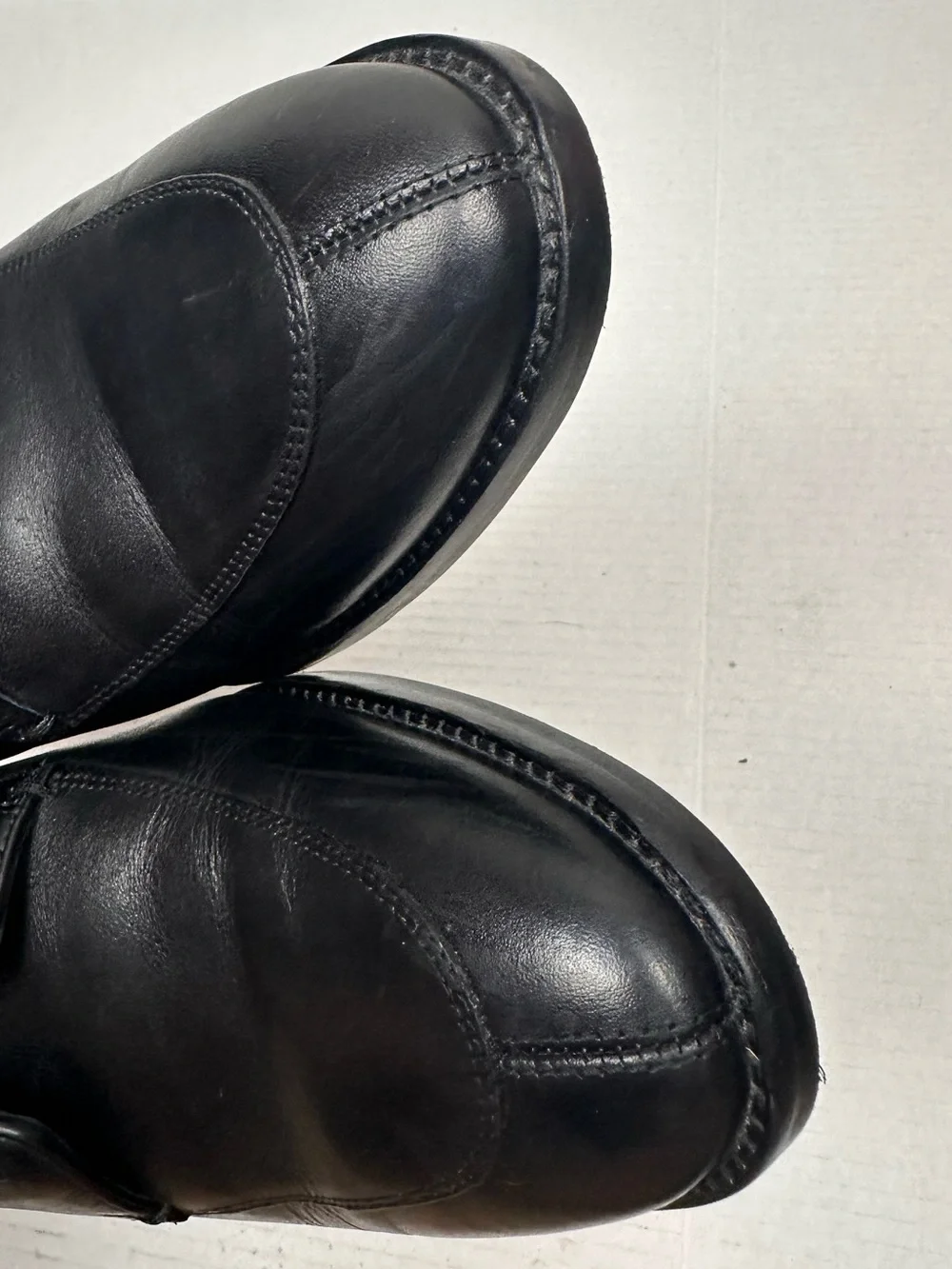 Cole Haan Men's Black Leather Lenox Hill Split Toe Derby shoes Size 9.5